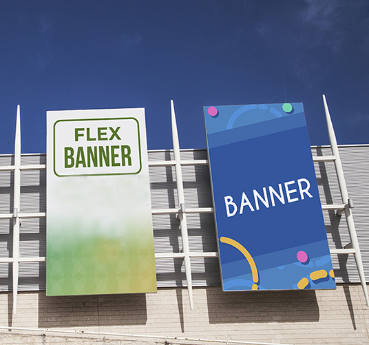 Bannere flexibile frontale